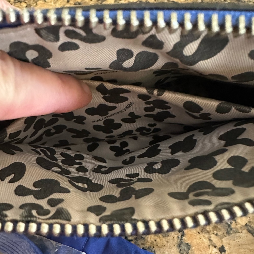 Rebecca Minkoff Avery crossbody bright blue & silver hardware and dust bag - Picture 13 of 15